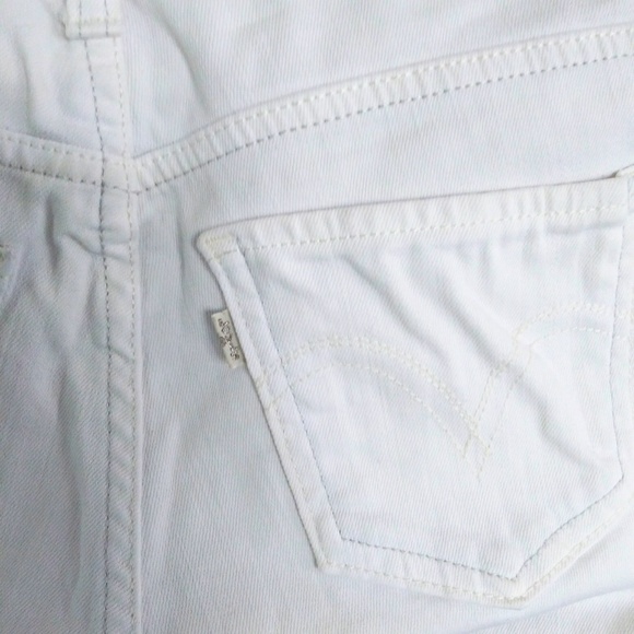 [ LEVI'S white stretch denim leggings like new ] - Picture 6 of 6